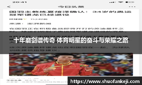 十年磨剑谱传奇 体育明星的奋斗与荣耀之路