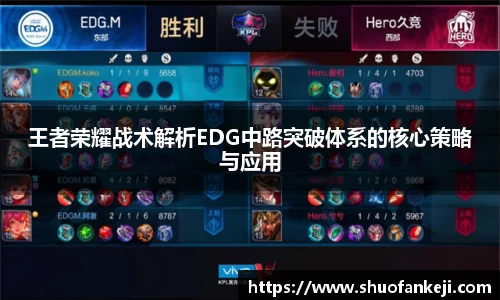 王者荣耀战术解析EDG中路突破体系的核心策略与应用